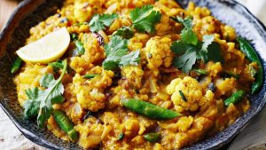 Roasted cauliflower dhal