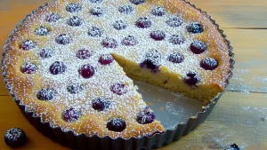 Tarte Financier aux Myrtilles