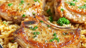 Baked-Pork-Chops-and-Rice-The-Country-Cook