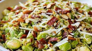 Brussels-Sprouts-Salad-with-Bacon-Almonds-and-Parmesan-Kalyns-Kitchen