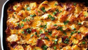 Buffalo-Chicken-and-Roasted-Potato-Casserole-Allrecipes