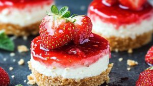 Mini Strawberry Cheesecakes