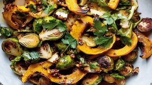 Miso-Harissa-Delicata-Squash-and-Brussels-Sprouts-Salad-Epicurious