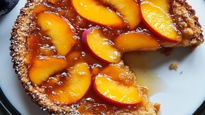 Peach Cobbler Upside Down Cake