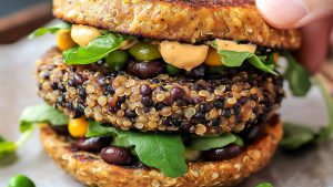 Quinoa-Black-Bean-Veggie-Burgers-Peas-and-Crayons