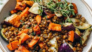 Roasted-Vegetable-Lentil-Salad-Running-on-Real-Food